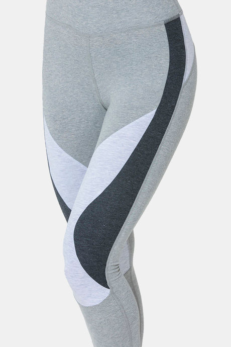Zelocity High Rise Cotton Legging- Light Grey — image 5